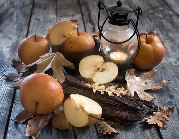 asian-pears-lantern-and-fall-leaves-P9SNZXT